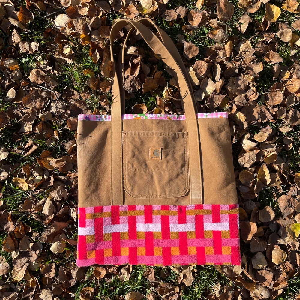 Carhartt Brown and Red Women's Tote